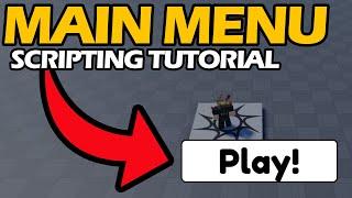 How to Make a Main Menu - Roblox Scripting Tutorial