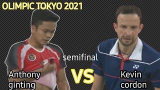 Anthony sinisuka ginting ina vs kevin cordon guat  semifinal olimpic Tokyo 2021