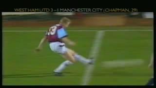 Lee Chapman goal West Ham v Manchester City