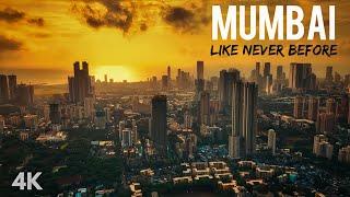 Mumbai Skyline 4K Drone View  See Mumbai Like Never Before