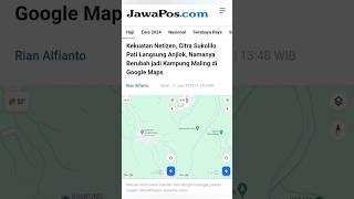 Sukolilo Pati berubah jadi kampung m*ling di google maps gegara kasus Bos Rental tew*s #shorts