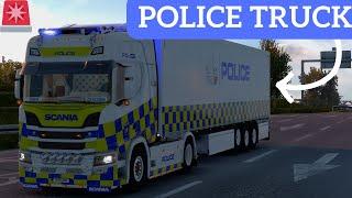 ‍️ Police Patrol in a POLICE TRUCK  TruckersMP Game Moderator on Calais-DUisburg