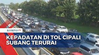 Update Arus Mudik Minggu Siang Kepadatan di Tol Cipali Subang Terurai