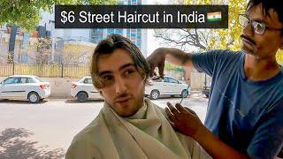 $6 Street Haircut in India 