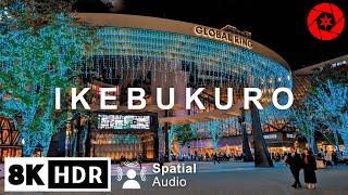 Tokyo Christmas Lights Ikebukuro Illuminations 2023 - 4K HDR - Sony FX3 vs DJI Pocket 3