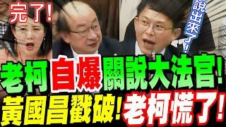 柯建銘自爆關說大法官！黃國昌戳破！老柯慌了！黨團協商內幕 #大法官釋憲 #憲法