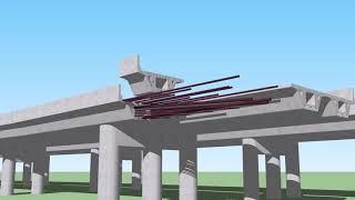 Concrete Box Girder Bridge Model 2 Animation 3