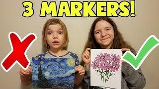 3 Marker Challenge Totally Fake Edition  Babyteeth More