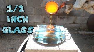 Molten Copper vs 12 inch Glass