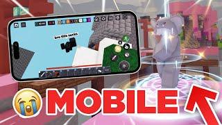 PC ranked player uses *MOBILE* for the first time   Roblox BedWars