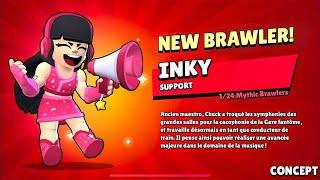 NEW BRAWLER INKY IS HEREFREE GIFTS Brawl StarsCONCEPT