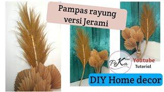 DIY pampas rayung murah ganti bahan tetap cantik  DIY home decor aesthetic