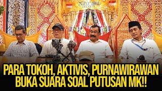 LIVE PARA TOKOH AKTIVIS PURNAWIRAWAN BUKA SUARA SOAL PUTUSAN MK