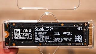 Crucial T700 4TB Gen5 NVMe M 2 SSD unboxing