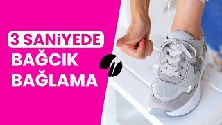 3 saniyede ayakkabı bağcığı nasıl bağlanır?   How to tie shoelaces in 3 sec?