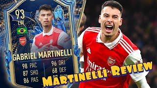 FIFA 23  MARTINELLI TEAM OF THE SEASON PLAYER REVIEW  WOW WOW WOW 