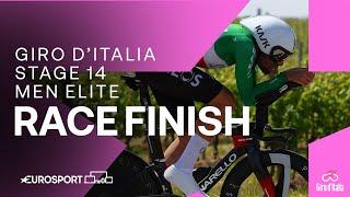 WINNING TIME TRIAL ‍  Giro DItalia Stage 14 Race Finish  Eurosport Cycling