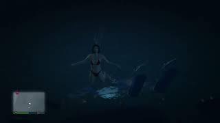 Grand Theft Auto V drowning bikini girl