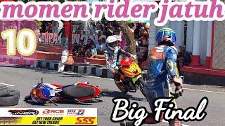 10 Momen Pembalap Jatuh & Tabrakan di Final Road Race Wonogiri 2023