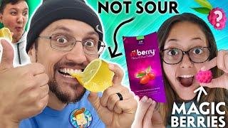 MAGIC Berries Turn SOUR foods SWEET FV Family mBERRY Taste Test Challenge