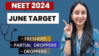 NEET 2024 JUNE TARGET🩺 #neet2024 #study #neet