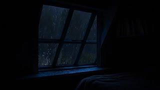  Rain Falling on a Attic Skylight🪟47 Hours Video with Soothing Sounds for Relaxation and Sleep