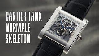 Cartier Tank Normale Platinum Skeleton  Watch Review