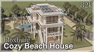 BLOXBURG - Cozy Beach House Speedbuild exterior