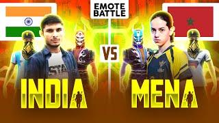 India vs Mena Server   They Show us Emote  - Garena Free Fire