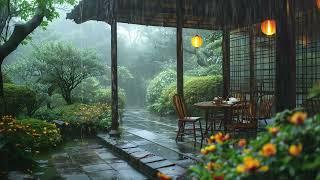 The soothing sound of rain is the music played by nature Helps relax and sleeping