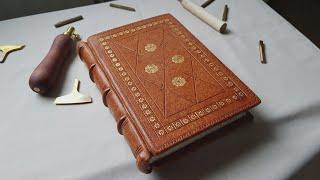 Bookbinding Making byzantine style leather journal Book