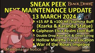 Kzarka & Karanda Statue Double Drop Rate BDE & Debo Earing BDO Sneak Peek 13 March 2024 Update