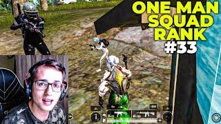 FITTIRMA EVRESİNDEYİM  ONE MAN SQUAD RANK 33. BÖLÜM - PUBG MOBILE