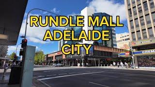 Rundle Mall  Adelaide City South Australia  Walking tour  4K HD February 2024