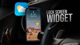 How to Add Weather Widget on iPhone Lock Screen tutorial