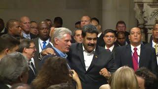 Maduro Diaz-Canel make appearance at New York City church