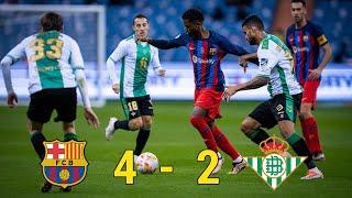 Real Betis vs FC Barcelona 2-4 Spanish Super Cup Semi Final 2023 FULL Match