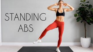 10 min STANDING ABS Workout Intense & No Equipment