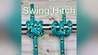 Swing hitch.                       #knot #rope #loop #bend #cord #line #tourism #tie #camping #hitch