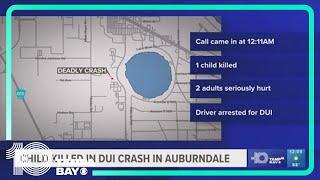 Child killed 2 people seriously hurt in Auburndale DUI crash