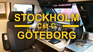 TRAIN DRIVERS VIEW Stockholm-Göteborg West Main Line