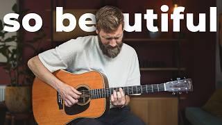 Beautiful acoustic guitar in a few simple steps