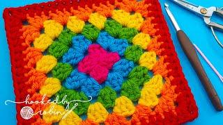 How to Crochet a SEAMLESS Granny Square WITHOUT Turning 
