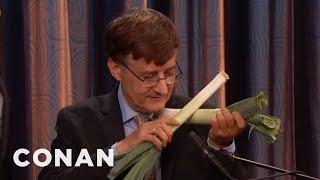 Dr. Dale Stuckenbruck Introduces Conan To His Vegetable Orchestra  CONAN on TBS