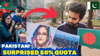 Pakistani Reactions  about Student protest quota in Bangladesh  
