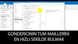 Göndericinin Attığı Tüm Mailler En Hızlı Nasıl Bulunur? Hızlı Arama Çubuğu Nedir Nasıl Kullanılır?