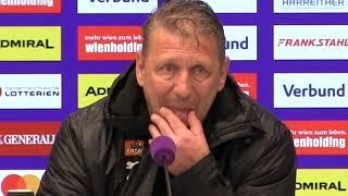 SK Rapid Wien-Trainer Zoran Barišić - die Pressekonferenz nach der Niederlage gegen FK Austria Wien