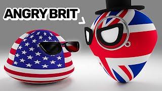 UK vs USA  Countryballs Compilation