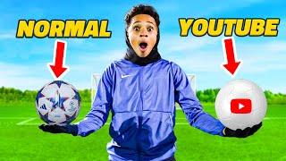 This Youtuber Football Vs Normal Ball...Which Is Better?