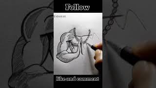 jai shree ram ️️lord Hanuman drawing using word RAM #drawing #art #shorts